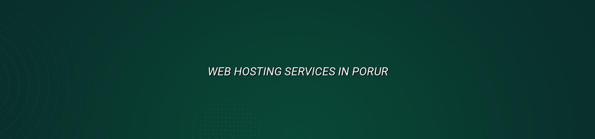 Web Hosting Services in Porur — WebGLITS