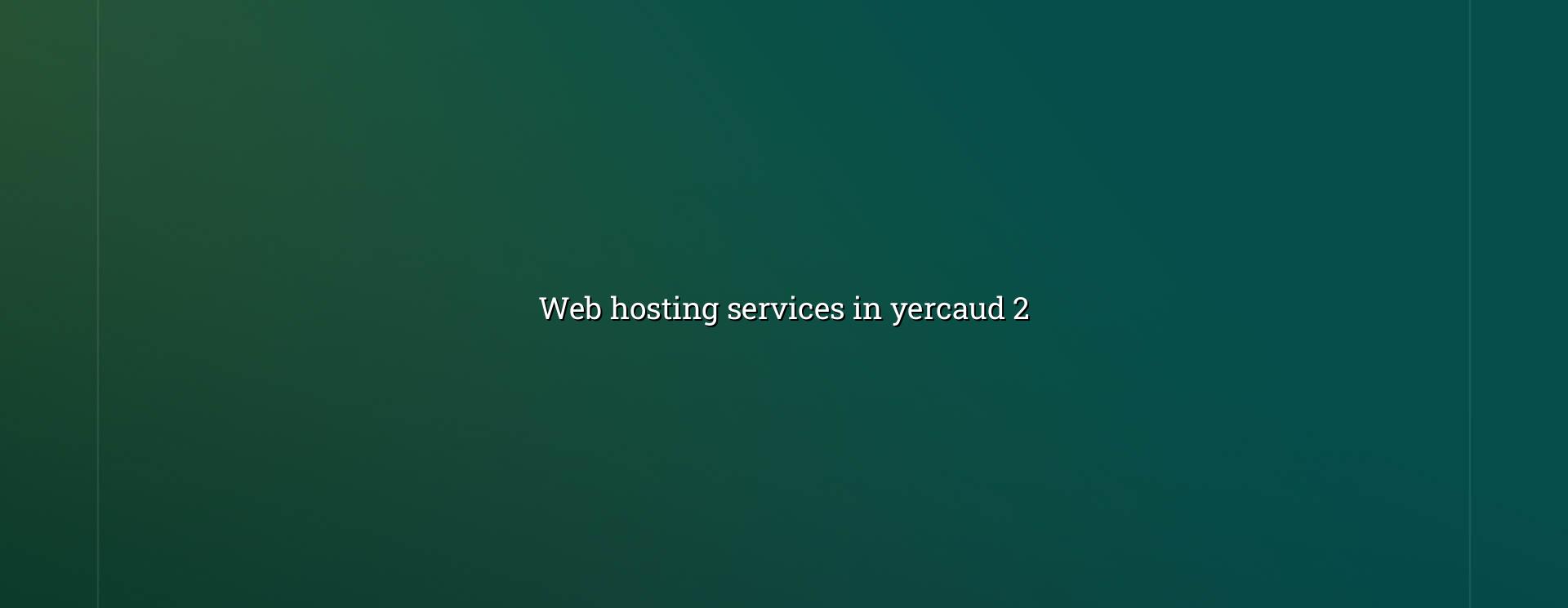 Hosting setup and support for Yercaud websites
