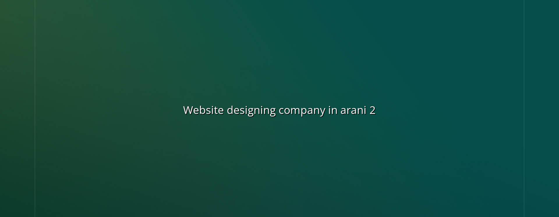 Website Designing Services in Arani