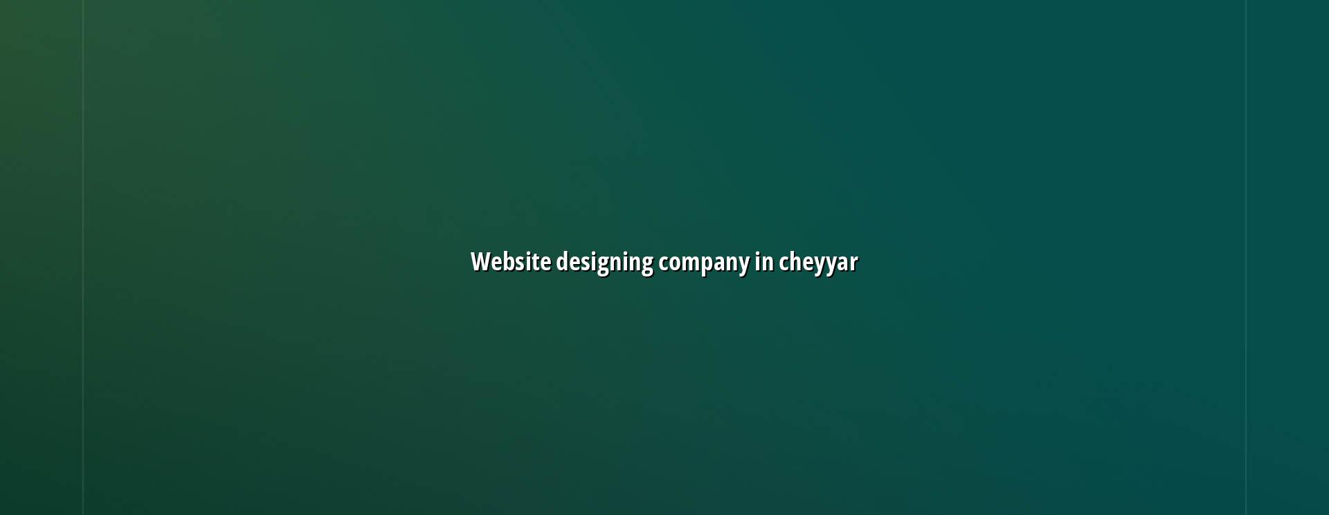 Website designing company in Cheyyar — WebGLITS