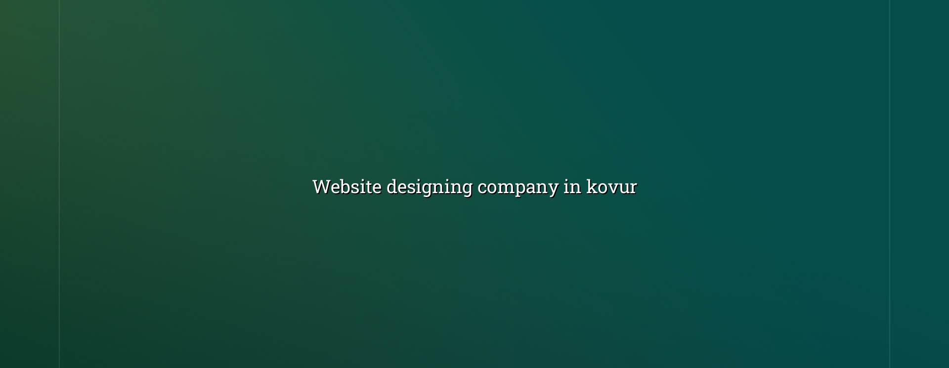 Website designing company in Kovur — WebGLITS