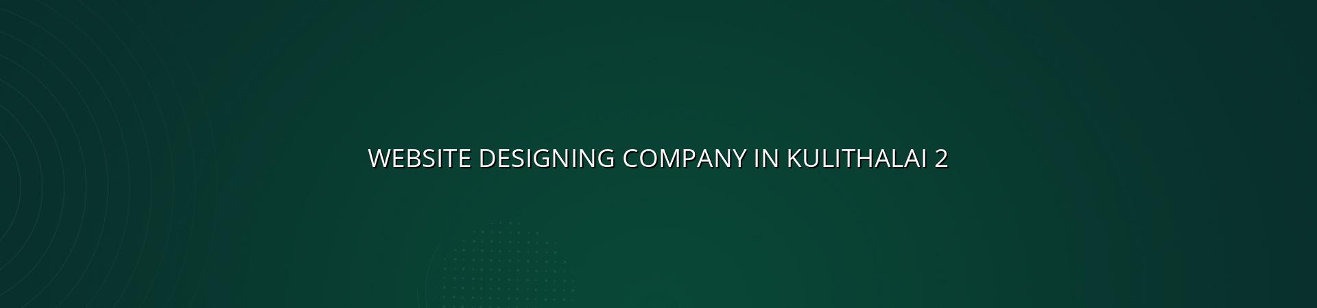 Kulithalai website design planning checklist