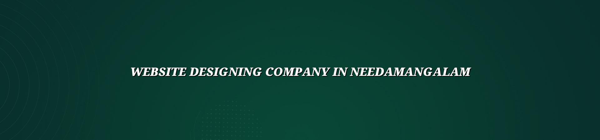 Website designing company in Needamangalam — WebGLITS
