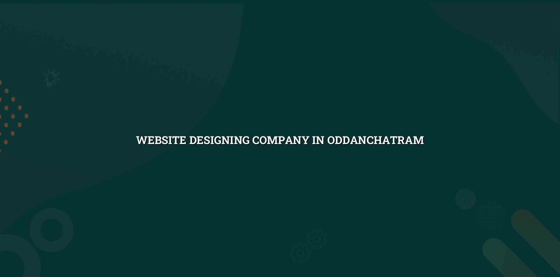Website designing company in Oddanchatram — WebGLITS