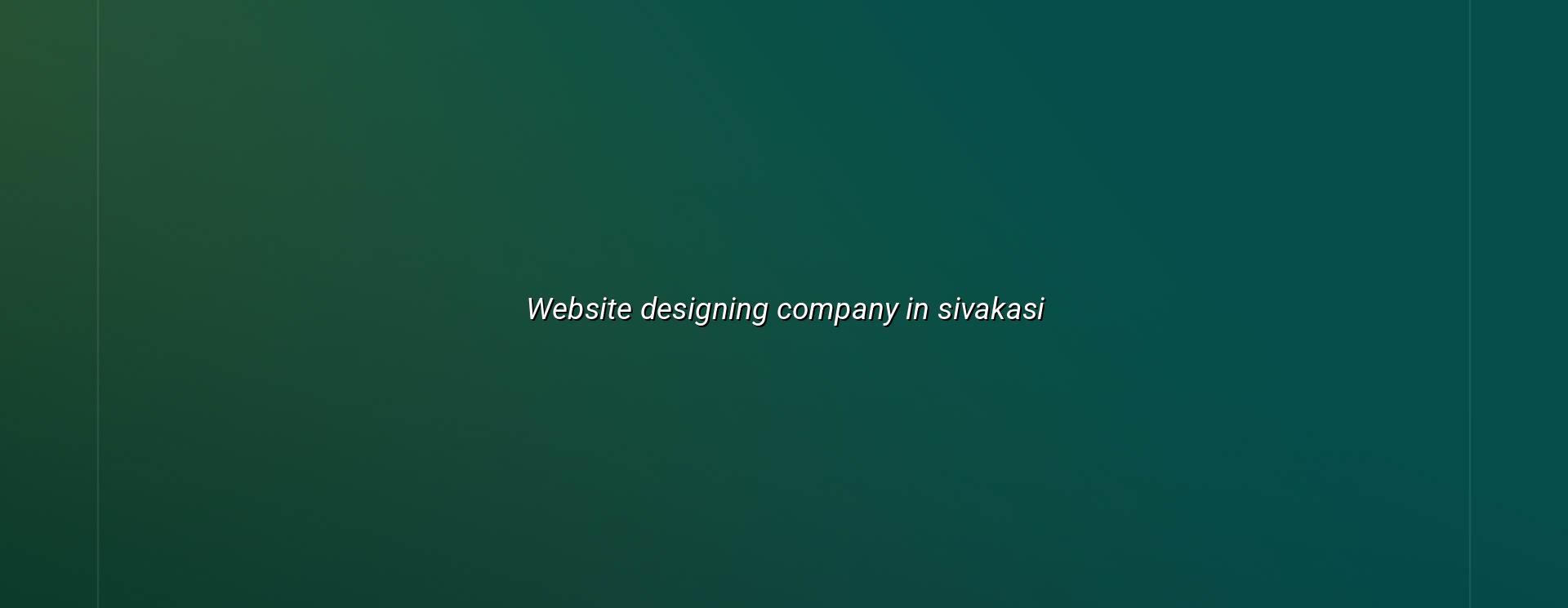 Website designing company in Sivakasi — WebGLITS