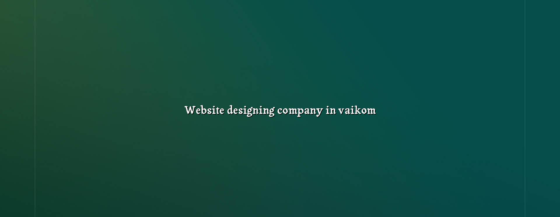 Website designing company in Vaikom — WebGLITS