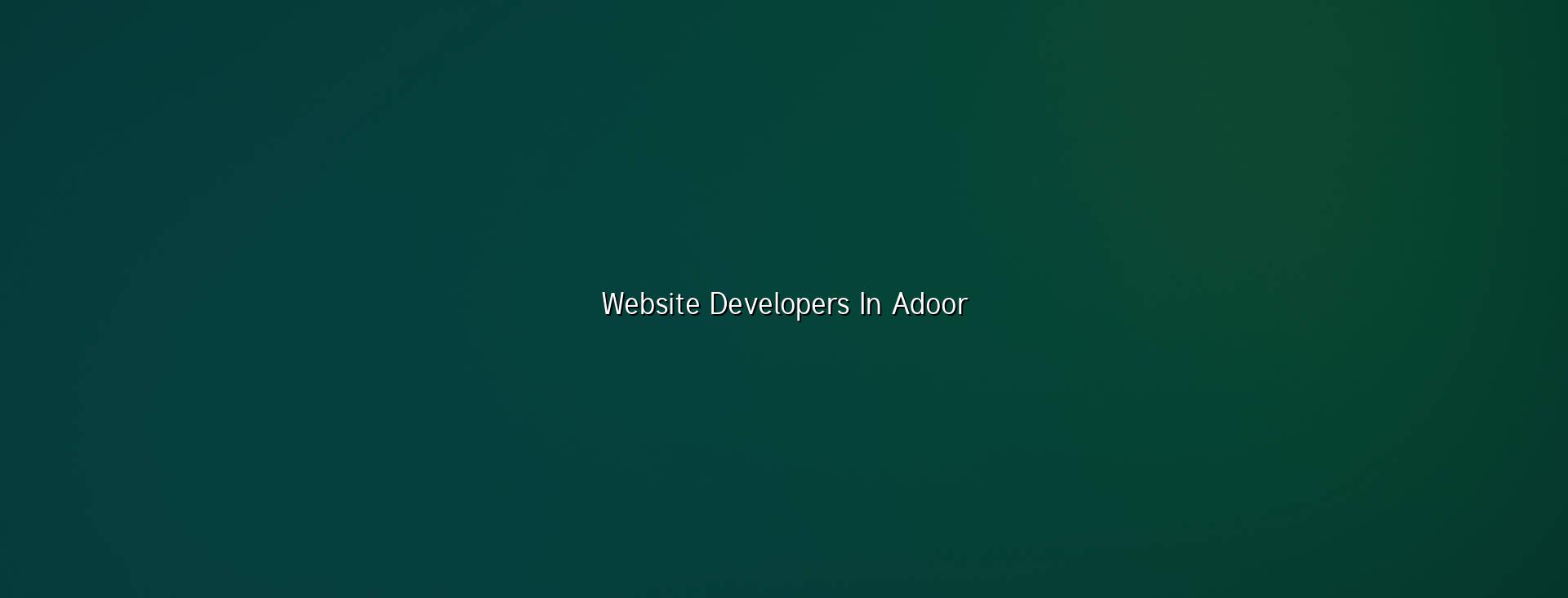Website developers in Adoor in Nagercoil — WebGLITS