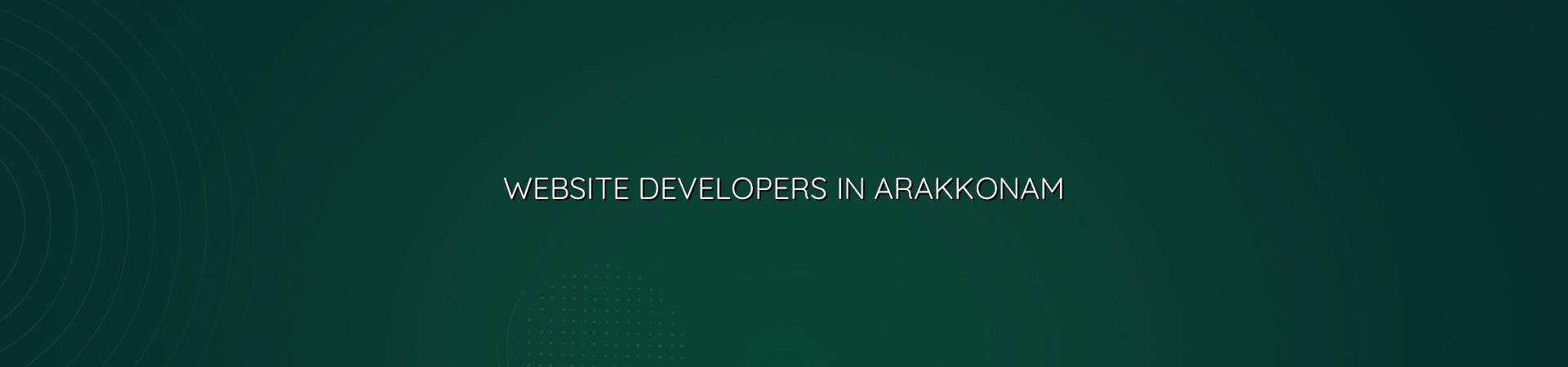 Website developers in Arakkonam — WebGLITS