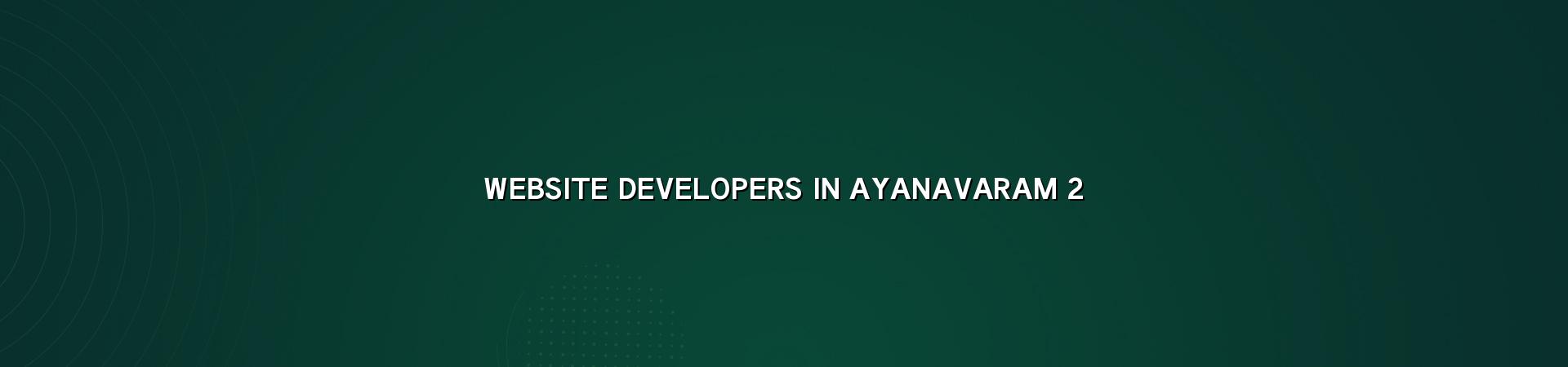 Planning website development for Ayanavaram businesses