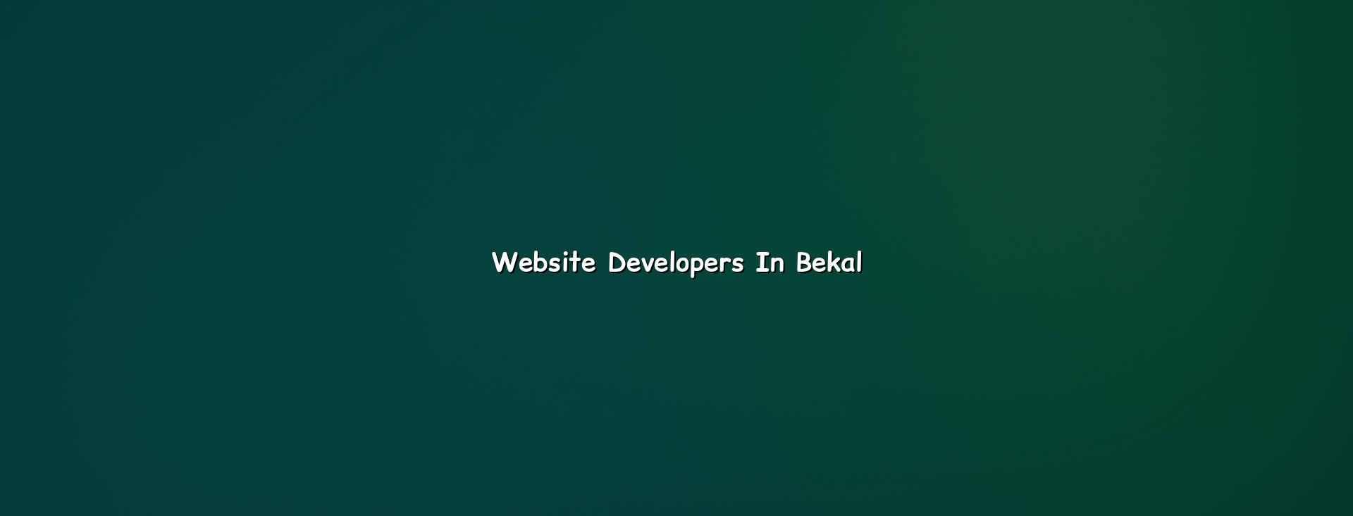 Website developers in Bekal — WebGLITS