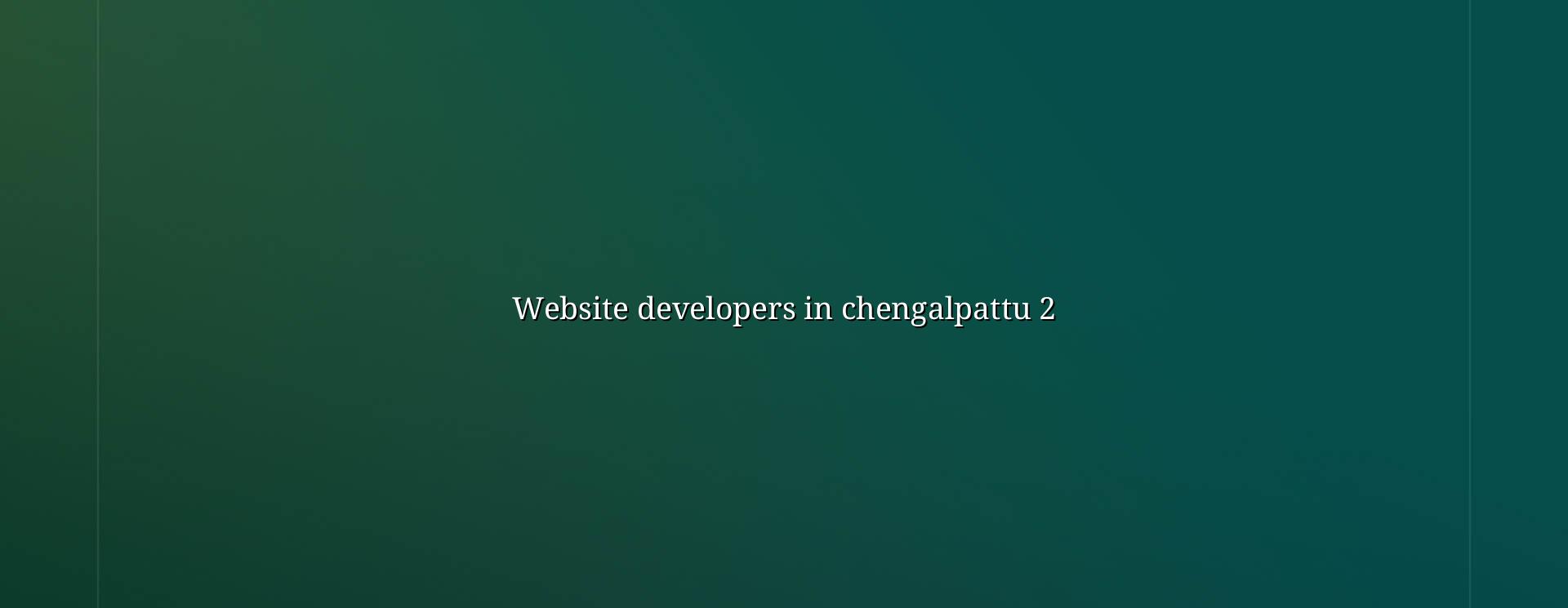 Website planning and development for Chengalpattu businesses