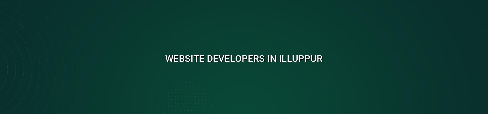 Website developers in Illuppur by WebGLITS
