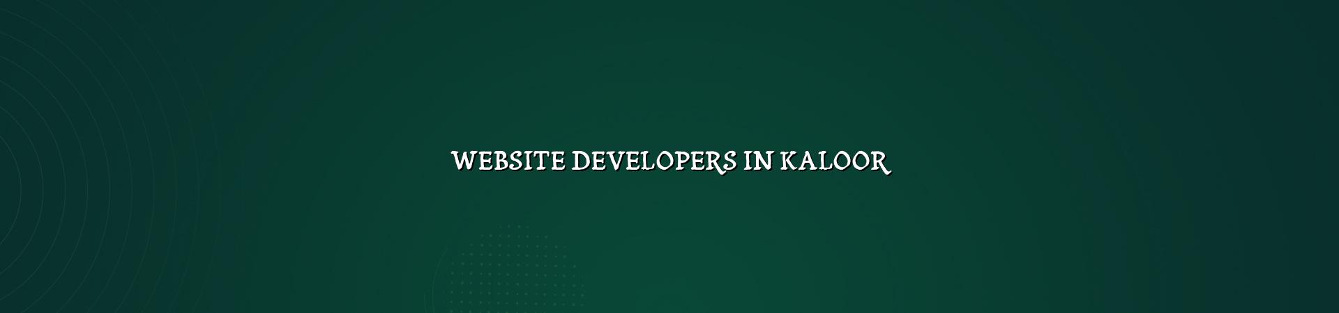Website developers in Kaloor for business sites — WebGLITS