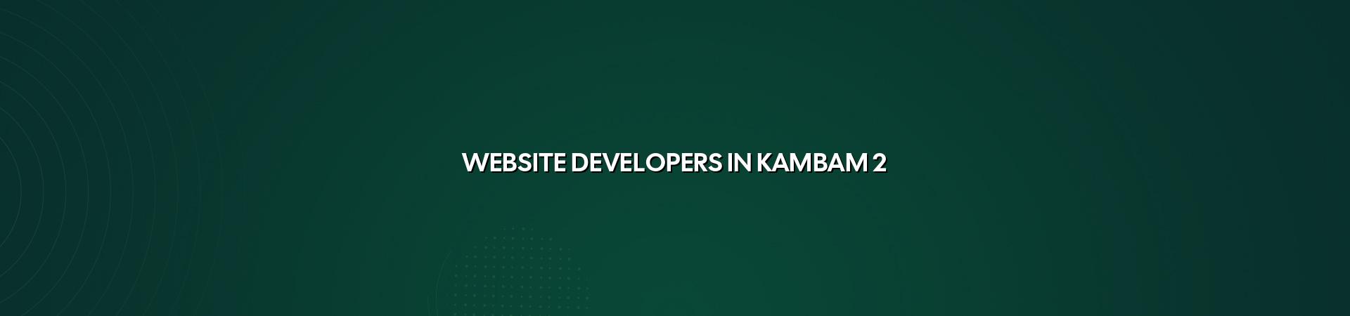 Website developers in Kambam planning a business site