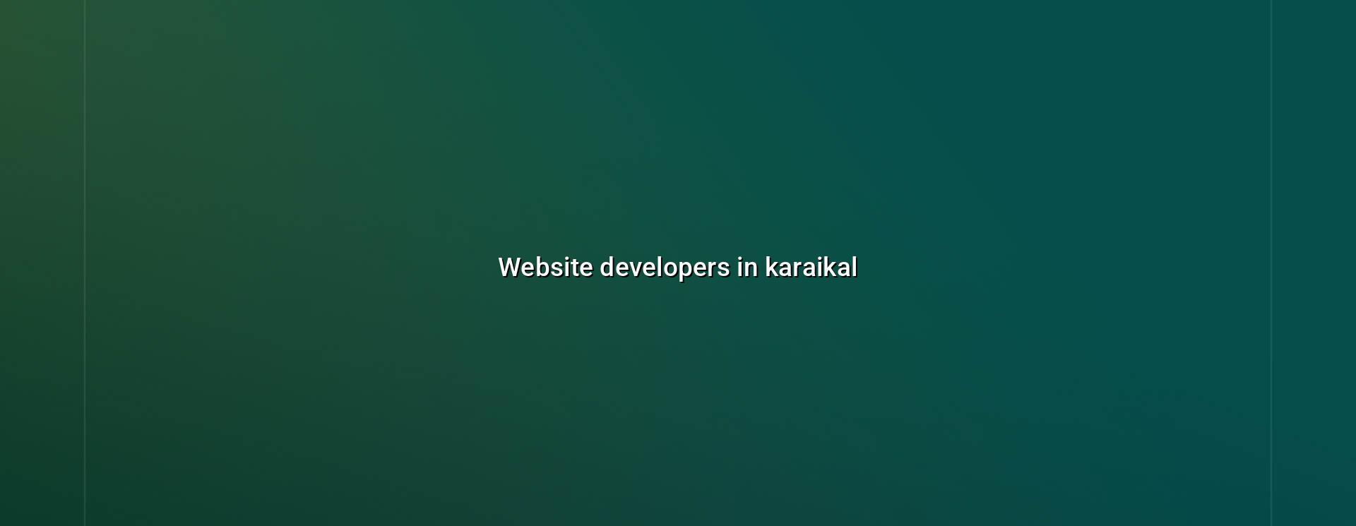 Website developers in Karaikal — WebGLITS