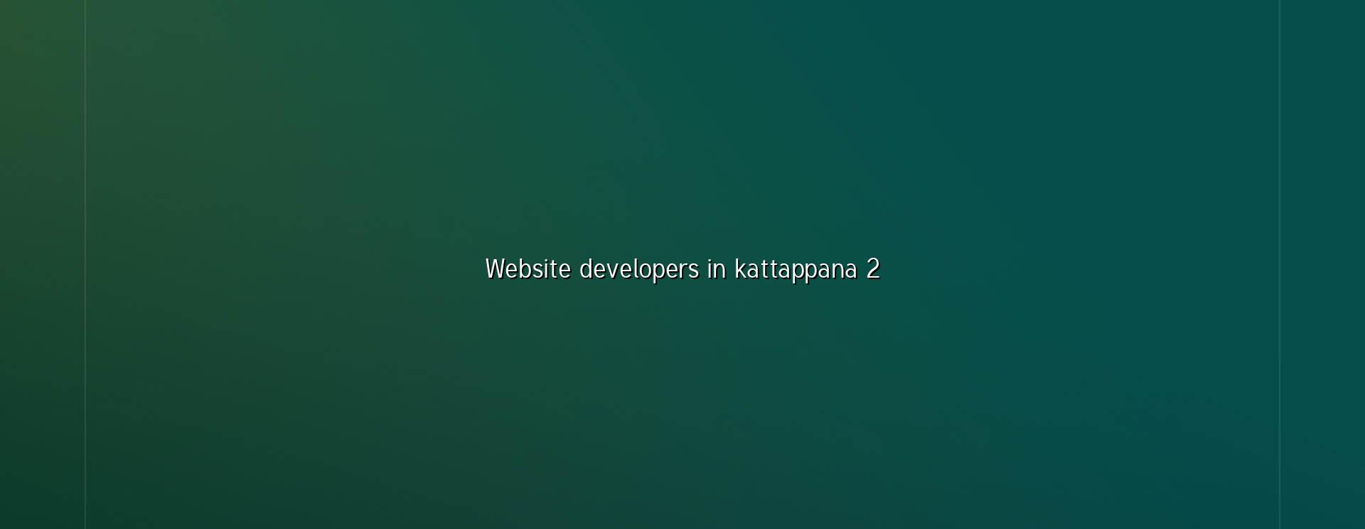 Website planning for Kattappana businesses