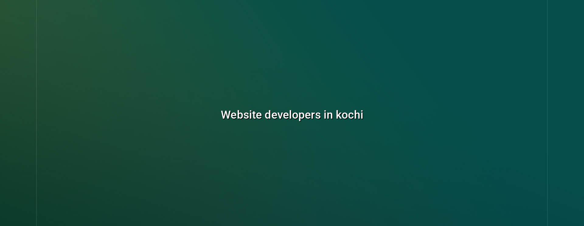 Website developers in Kochi — WebGLITS