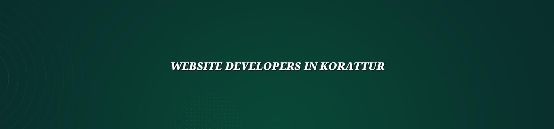 Website developers in Korattur — WebGLITS