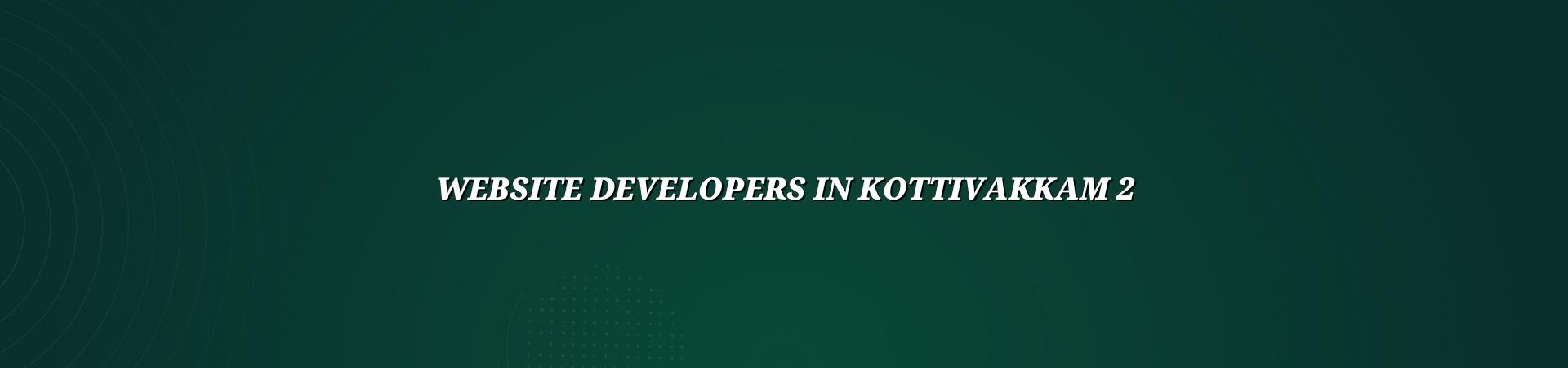 Website development planning for Kottivakkam businesses