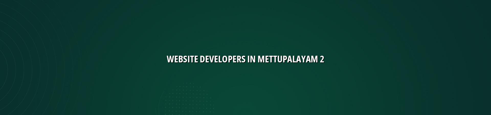 Website planning and development for Mettupalayam businesses