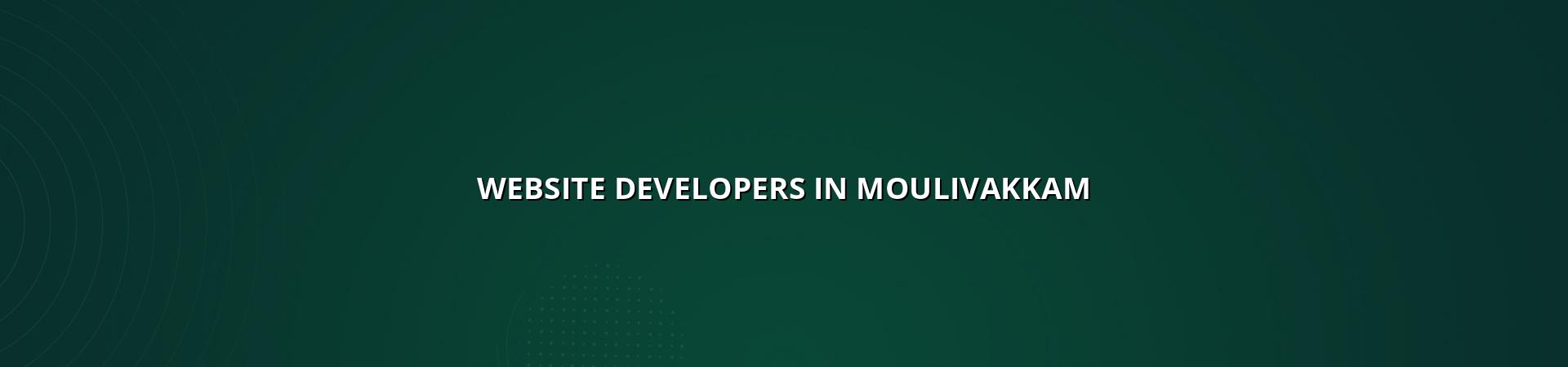 Website Developers in Moulivakkam — WebGLITS