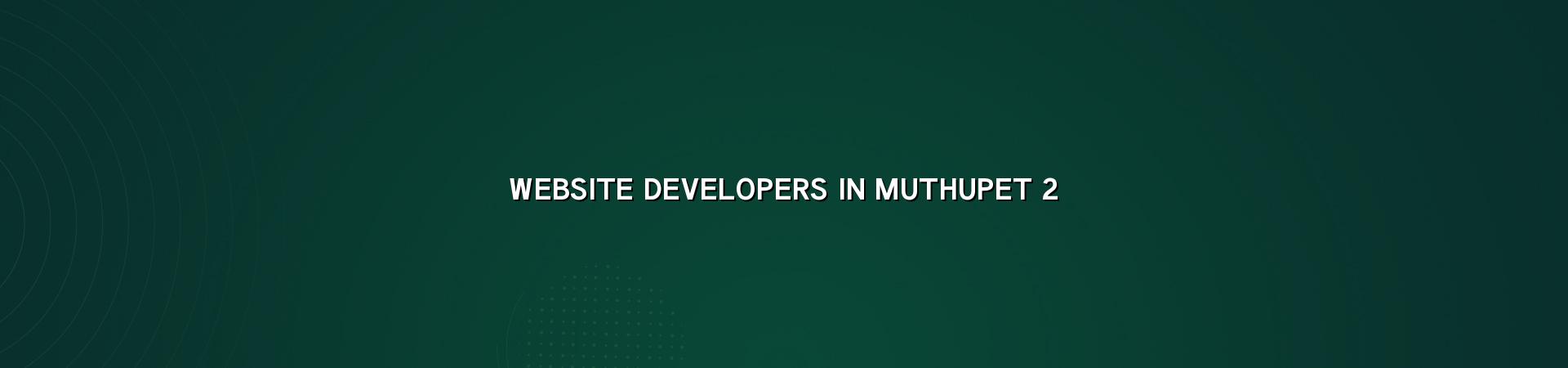 Website planning and mobile-friendly design for Muthupet businesses