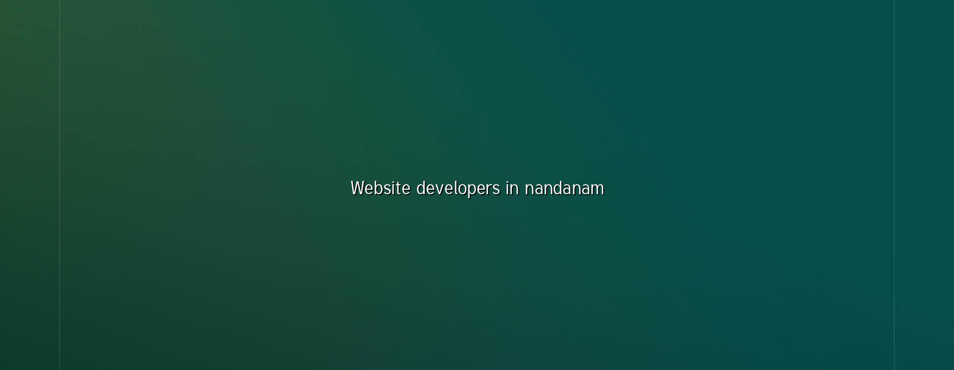 Website developers in Nandanam — WebGLITS