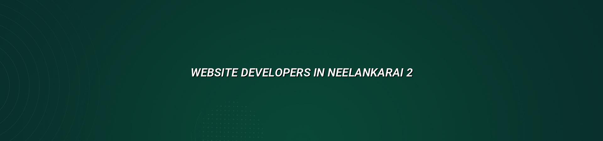 Website planning for Neelankarai businesses