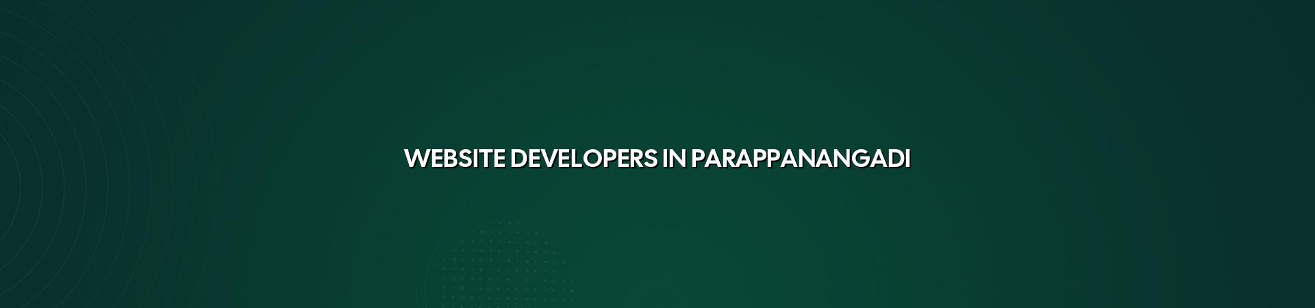 Website developers in Parappanangadi — WebGLITS