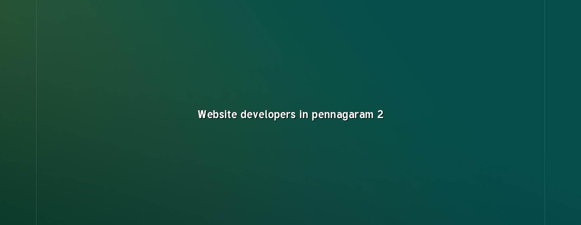 Website planning for Pennagaram businesses