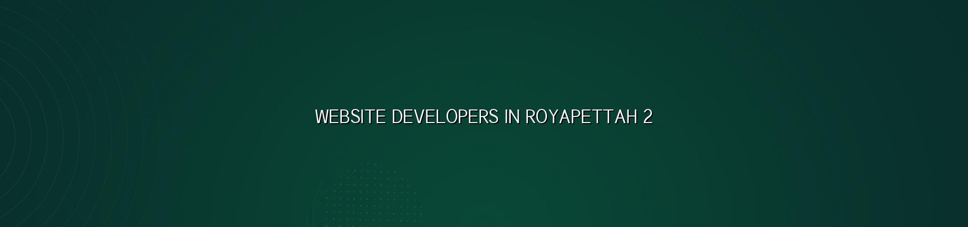 Website developers in Royapettah process and checklist