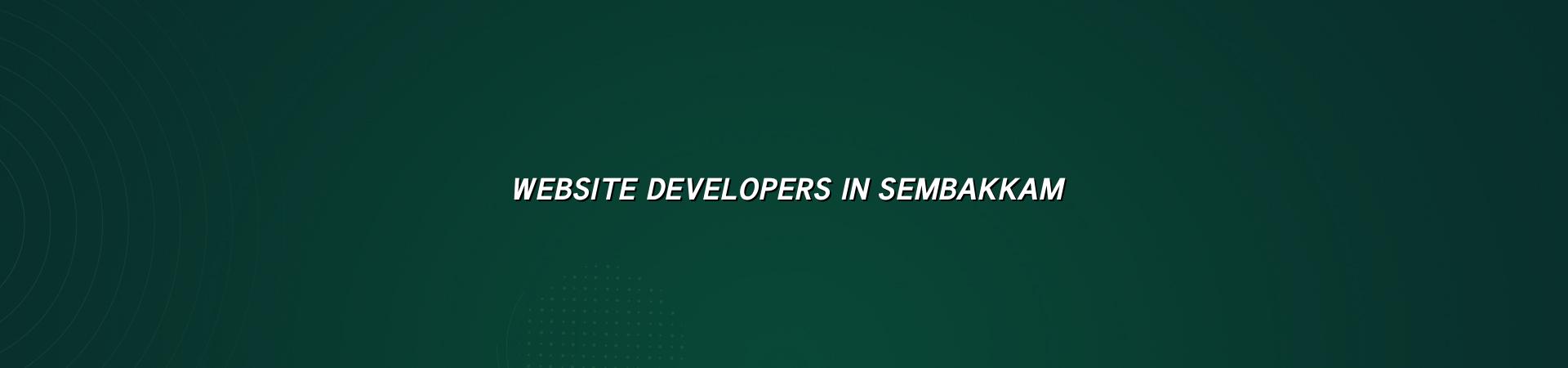 Website developers in Sembakkam by WebGLITS