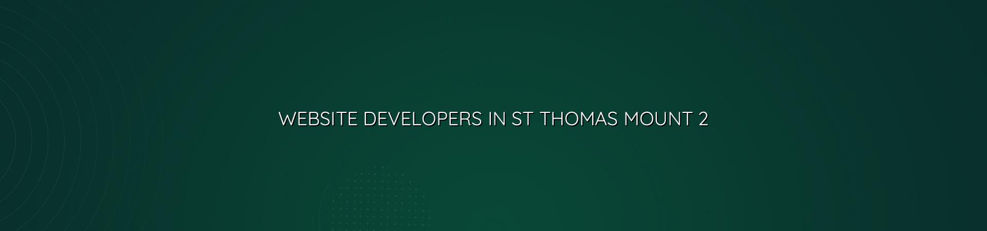Website development planning for St Thomas Mount businesses