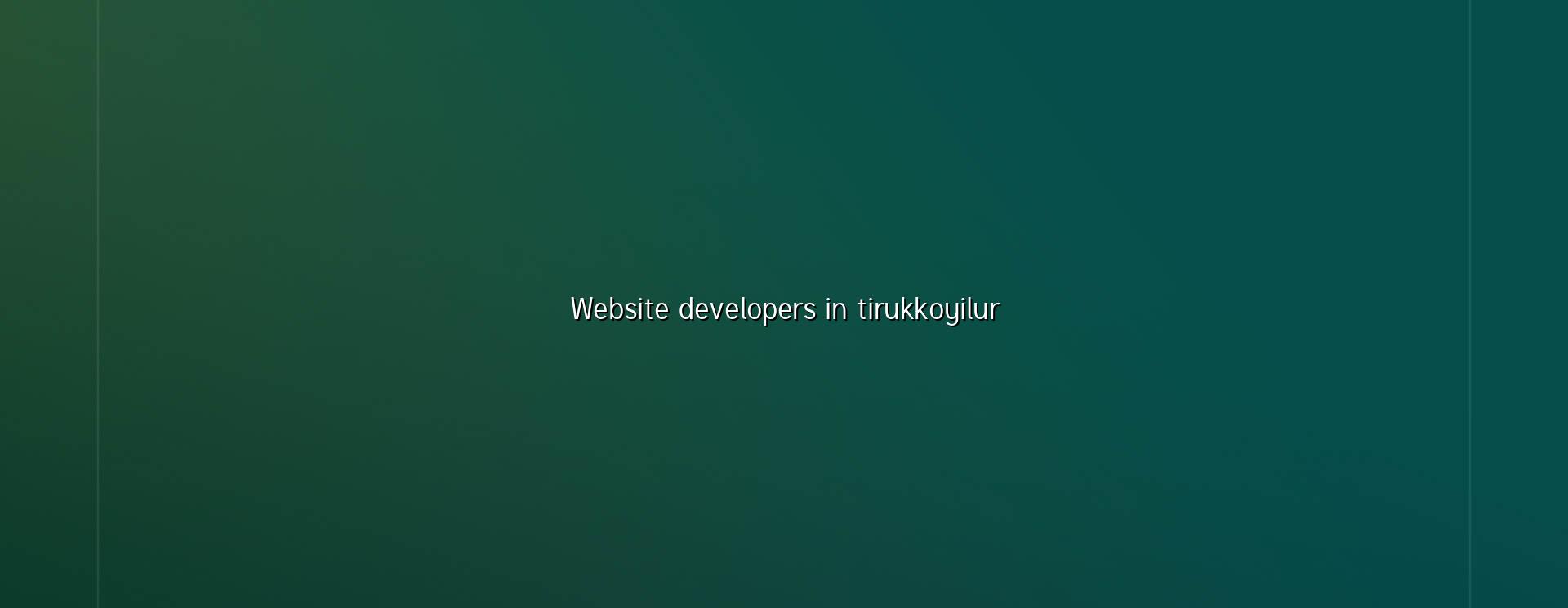 Website developers in Tirukkoyilur — WebGLITS