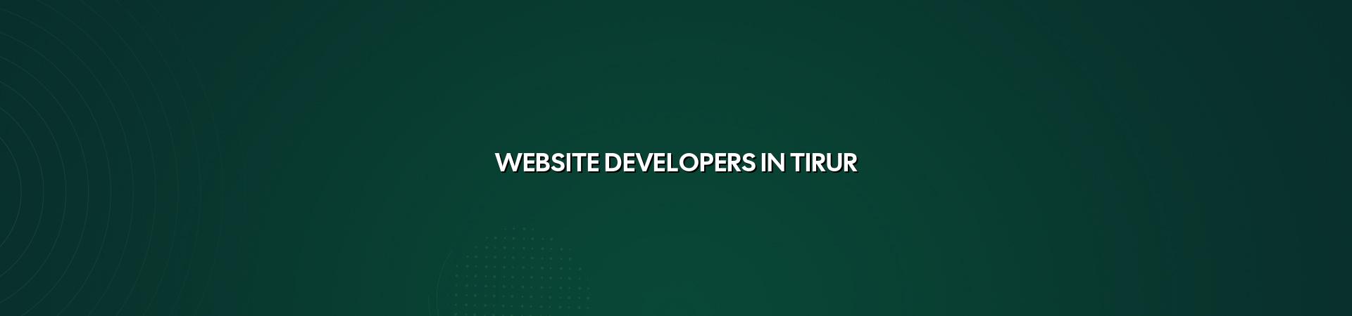 Website developers in Tirur in Nagercoil — WebGLITS