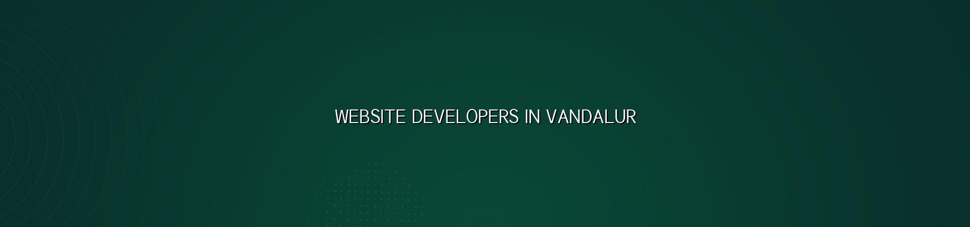 Website developers in Vandalur — WebGLITS