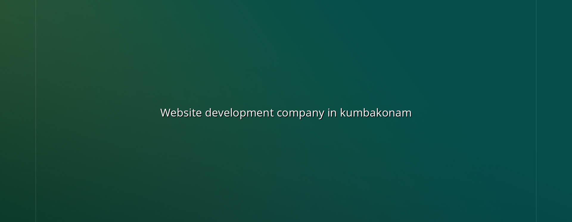 Website development company in Kumbakonam — WebGLITS