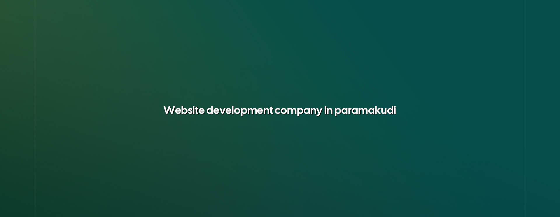 Website development company in Paramakudi — WebGLITS