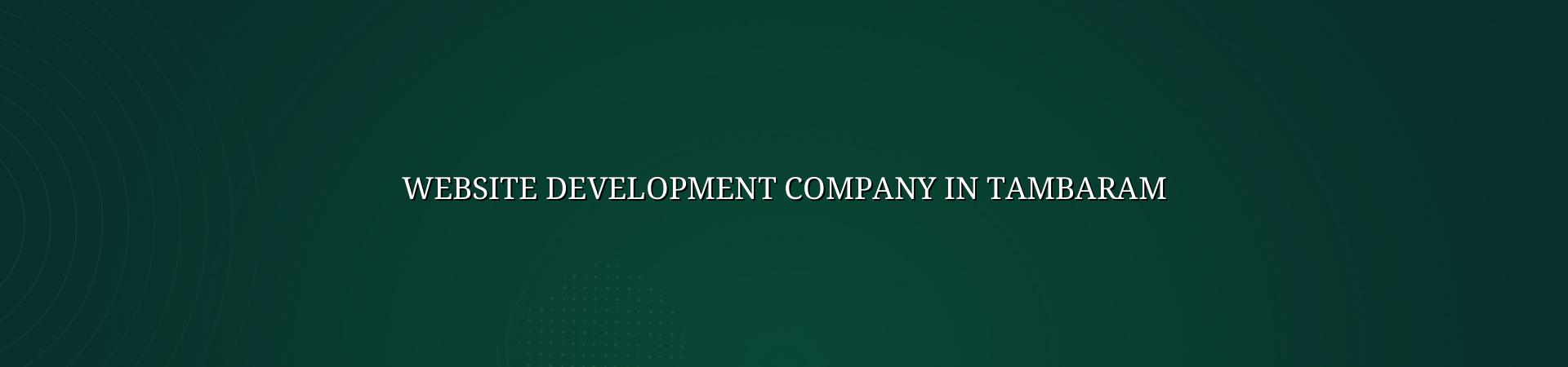 Website Development Company in Tambaram — WebGLITS