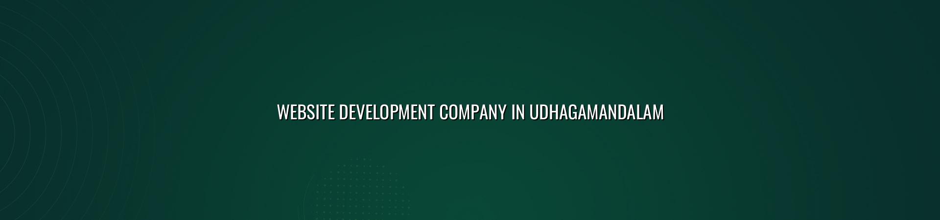 Website Development Company in Udhagamandalam — WebGLITS