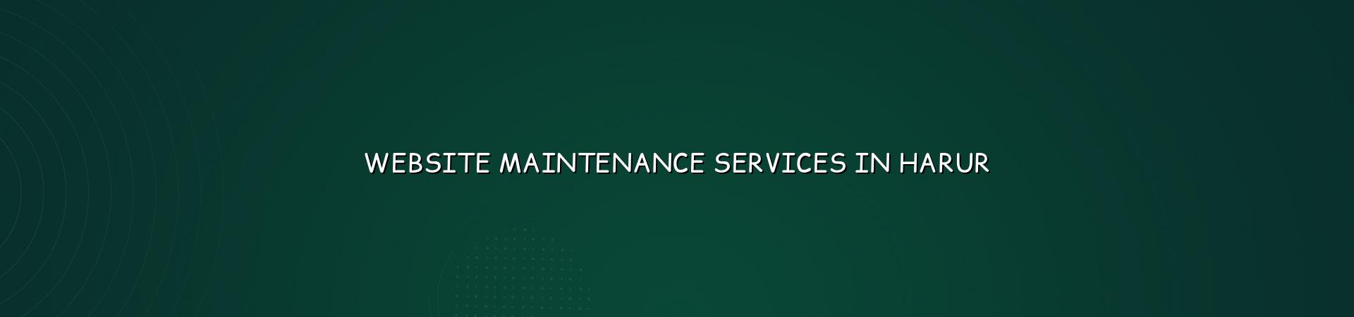 Website maintenance services in Harur — WebGLITS