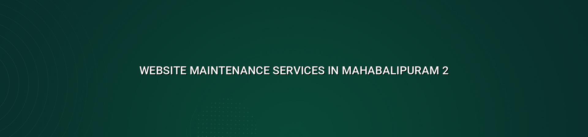 Website Maintenance Services Checkpoints