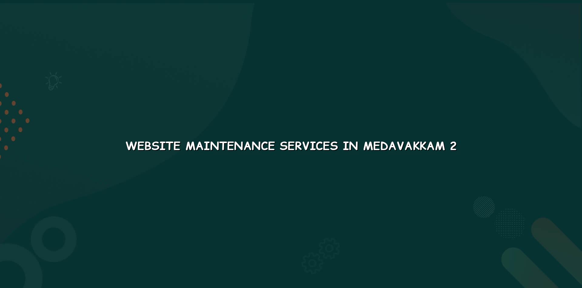 Website Maintenance Services Checklist