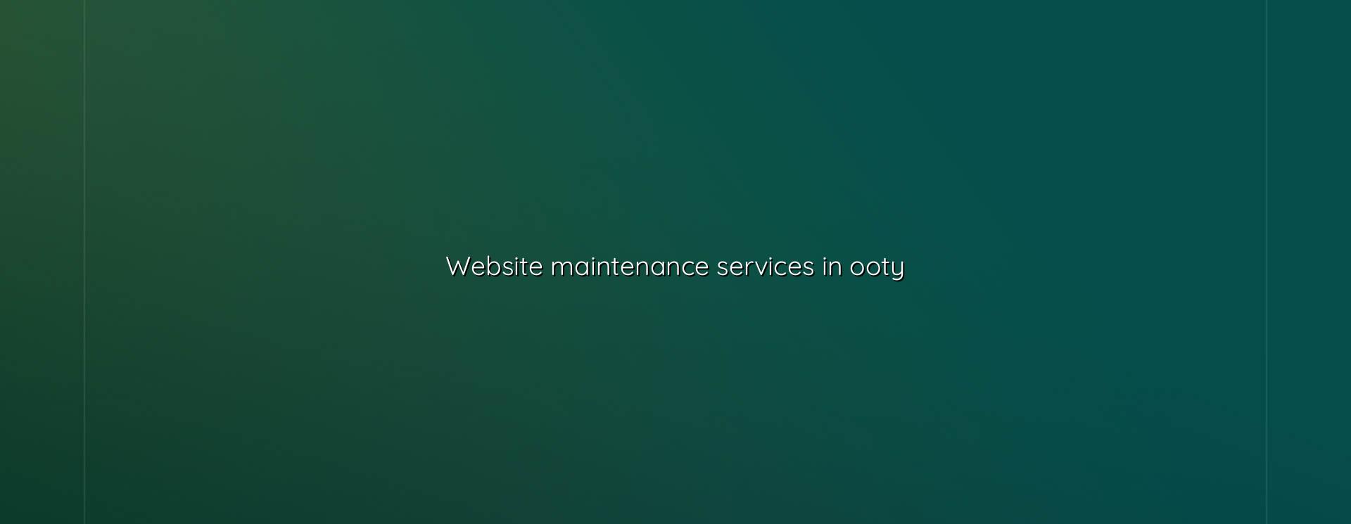Website maintenance services in Ooty — WebGLITS