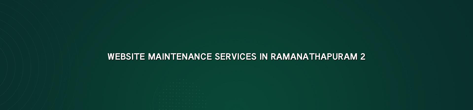 Website maintenance checklist for Ramanathapuram businesses