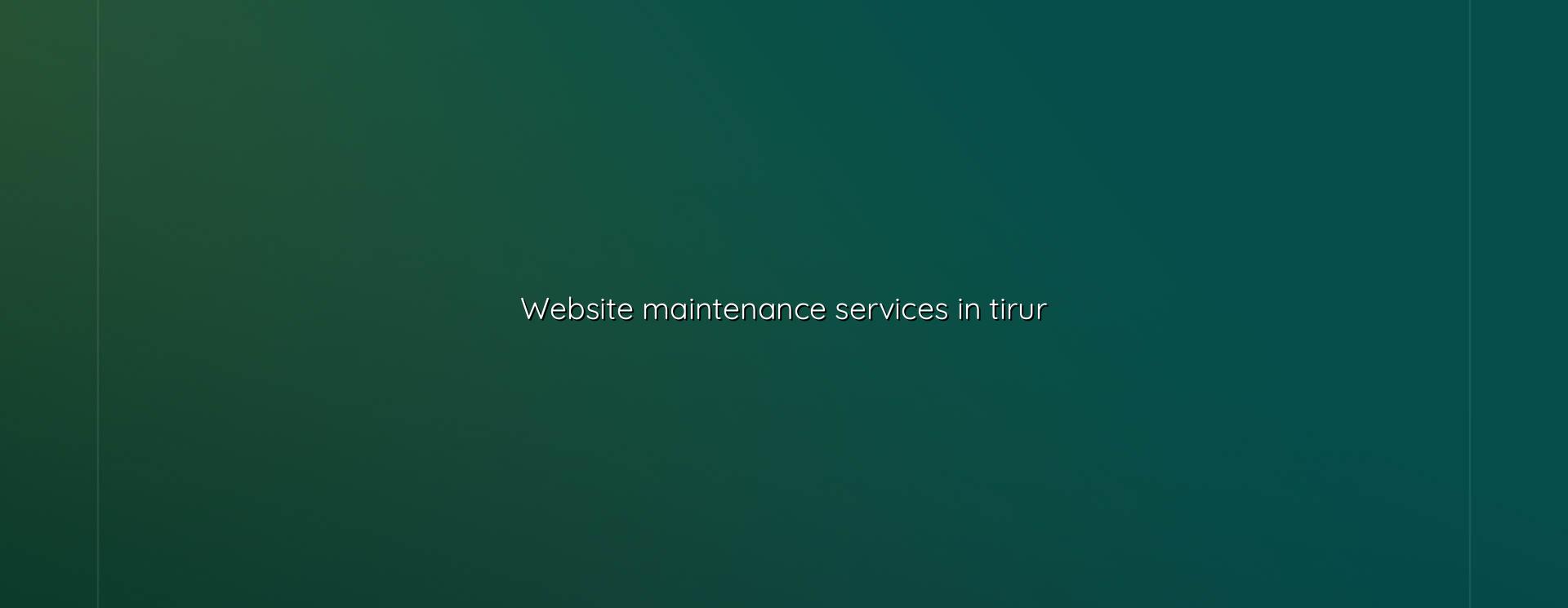 Website maintenance services in Tirur — WebGLITS