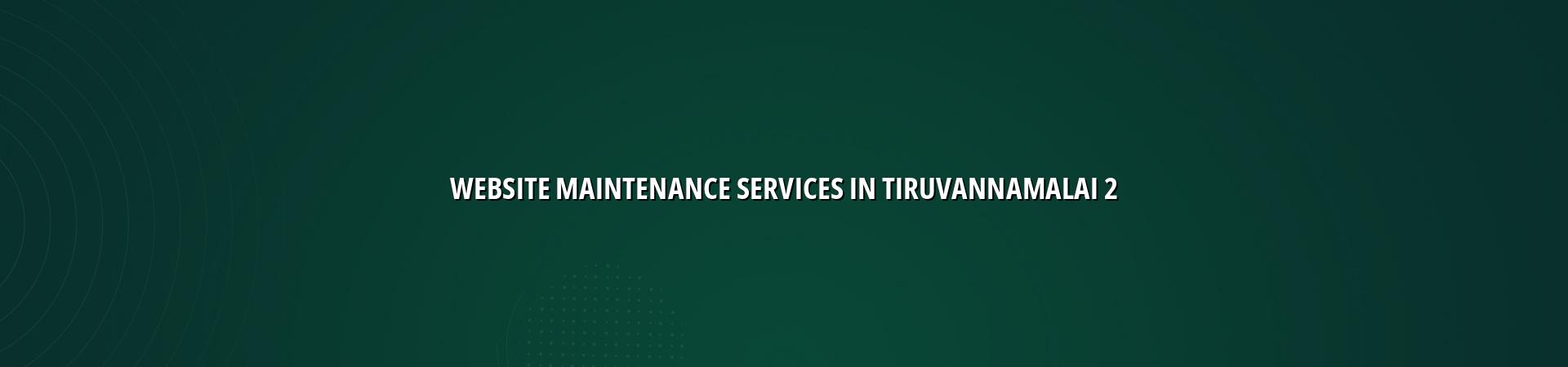 Website maintenance checklist for Tiruvannamalai businesses