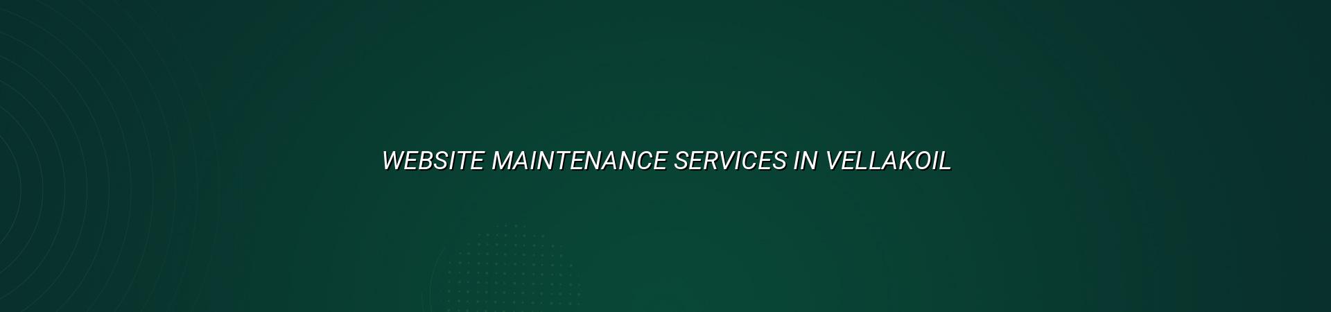 Website maintenance services in Vellakoil by WebGLITS
