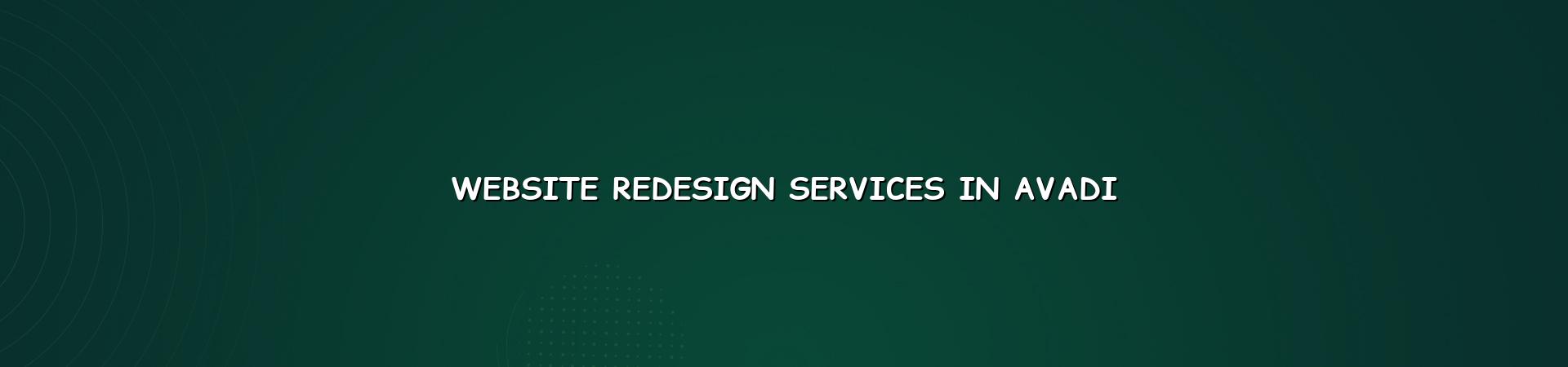 Website Redesign Services in Avadi — WebGLITS