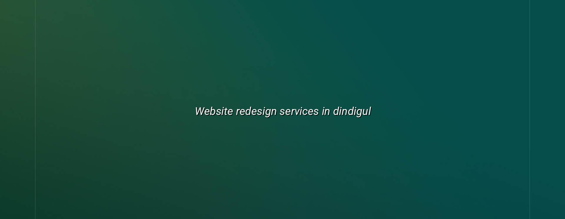 Website redesign services in Dindigul — WebGLITS